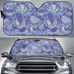 Pigeon Floral Bohemian Car Auto Sun Shade
