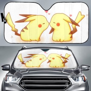 Pikachu Love Pokemon Car Auto Sun Shade