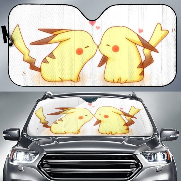 Pikachu Love Pokemon Car Auto Sun Shade