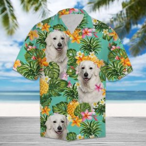 Pineapple Kuvasz Hawaiian Shirt Summer Button Up