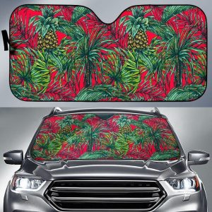 Pineapple Leaves Hawaii Car Auto Sun Shade