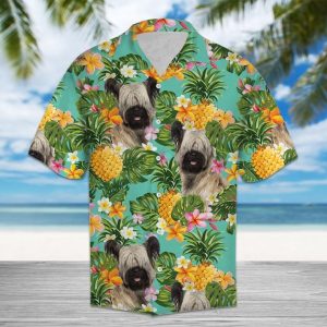 Pineapple Skye Terrier Hawaiian Shirt Summer Button Up