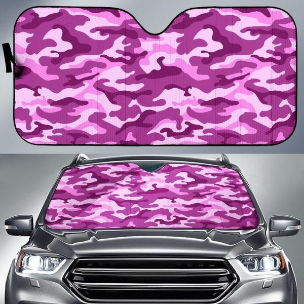 Pink Camouflage Car Auto Sun Shade