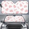 Pink Sakura Cherry Blossom Pattern Car Auto Sun Shade