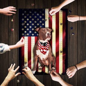 Pit Bull American Jigsaw Puzzle Set