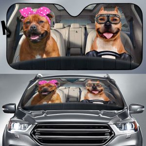 Pitbull Dog Car Auto Sun Shade