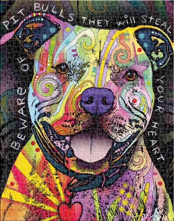 Pitbulls They Will Steal Your Heart ? Jigsaw Puzzle Set