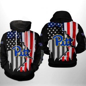 Pitt Panthers NCAA US Flag 3D Printed Hoodie/Zipper Hoodie
