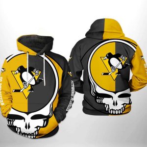 Pittsburgh Penguins NHL Grateful Dead 3D Printed Hoodie/Zipper Hoodie