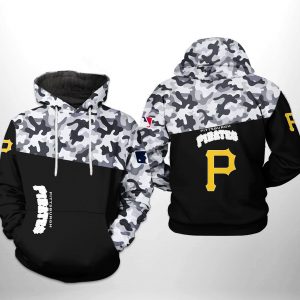 Pittsburgh Pirates MLB Camo Veteran 3D Printed Hoodie/Zipper Hoodie