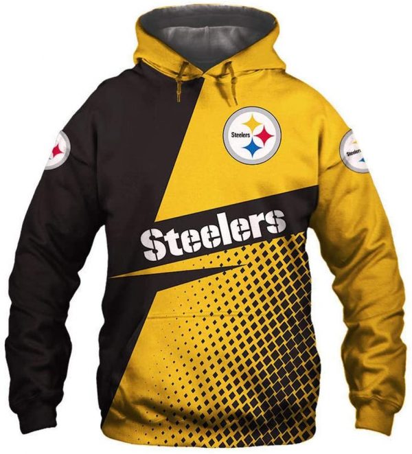 Pittsburgh Steelers 3D Printed Hoodie/Zipper Hoodie Pittsburgh Steelers 3D Printed Hoodie/Zipper Hoodie