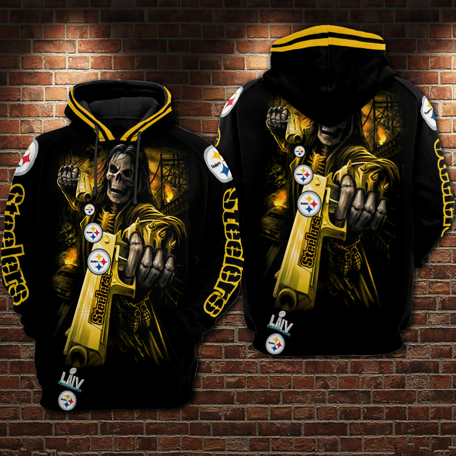 Pittsburgh Steelers 3D Printed Hoodie/Zipper Hoodie Pittsburgh Steelers 3D Printed Hoodie/Zipper Hoodie