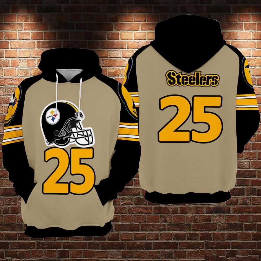 Pittsburgh Steelers 3D Printed Hoodie/Zipper Hoodie Pittsburgh Steelers 3D Printed Hoodie/Zipper Hoodie