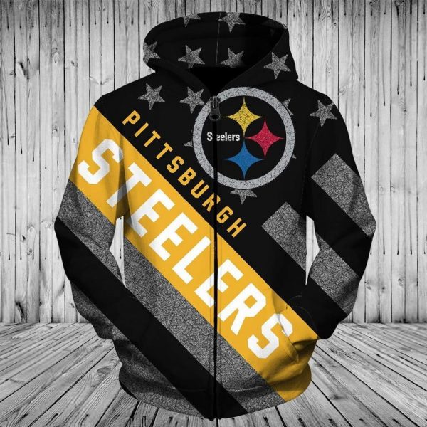 Pittsburgh Steelers 3D Printed Hoodie/Zipper Hoodie