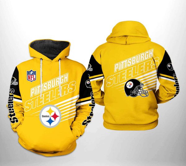 Pittsburgh Steelers NFL Team 3D Printed Hoodie/Zipper Hoodie
