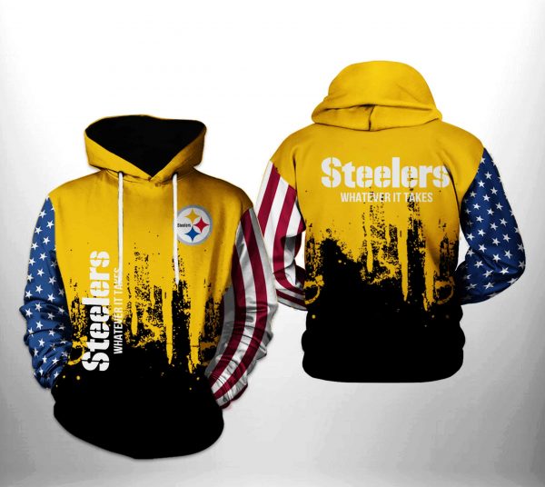 Pittsburgh Steelers NFL Team US 3D Printed Hoodie/Zipper Hoodie