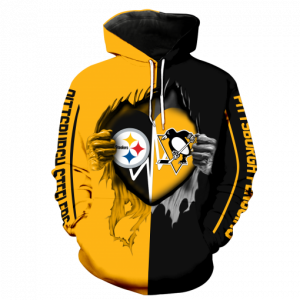 Pittsburgh Steelers Pittsburgh Penguins 3D Printed Hoodie/Zipper Hoodie