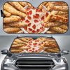 Pizza Cheese Funny Car Auto Sun Shade