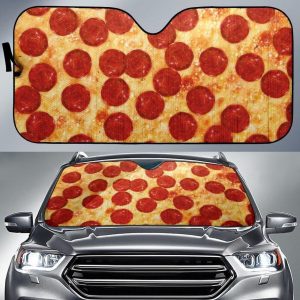 Pizza Pepperoni Car Auto Sun Shade