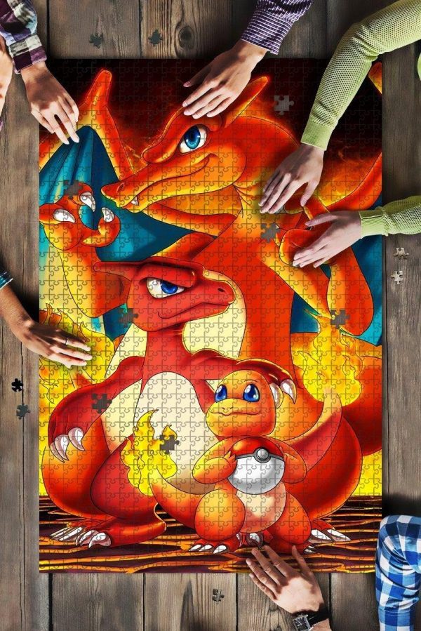 Pokemon Carmander Evolution Jigsaw Puzzle Set