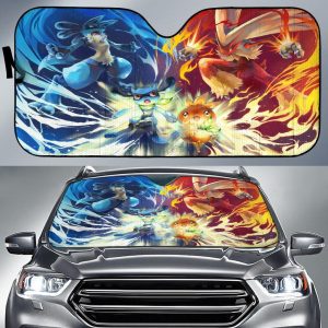 Pokemon Fights Car Auto Sun Shade