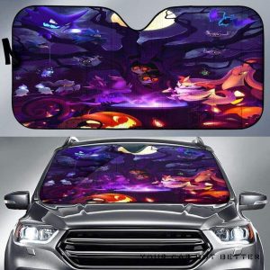 Pokemon Ghost Halloween Car Auto Sun Shade