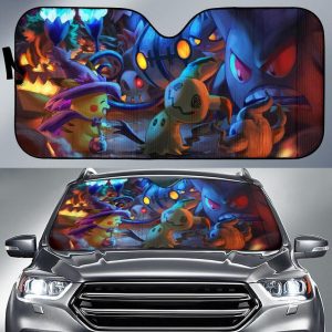 Pokemon Halloween Car Auto Sun Shade