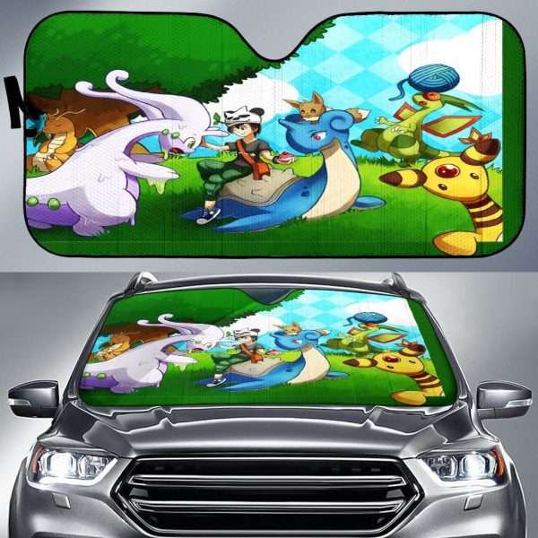 Pokemon Playings Car Auto Sun Shade