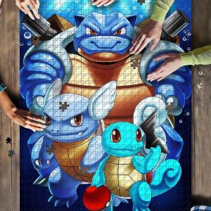 Pokemon Squirtle Evolution Jigsaw Puzzle Set