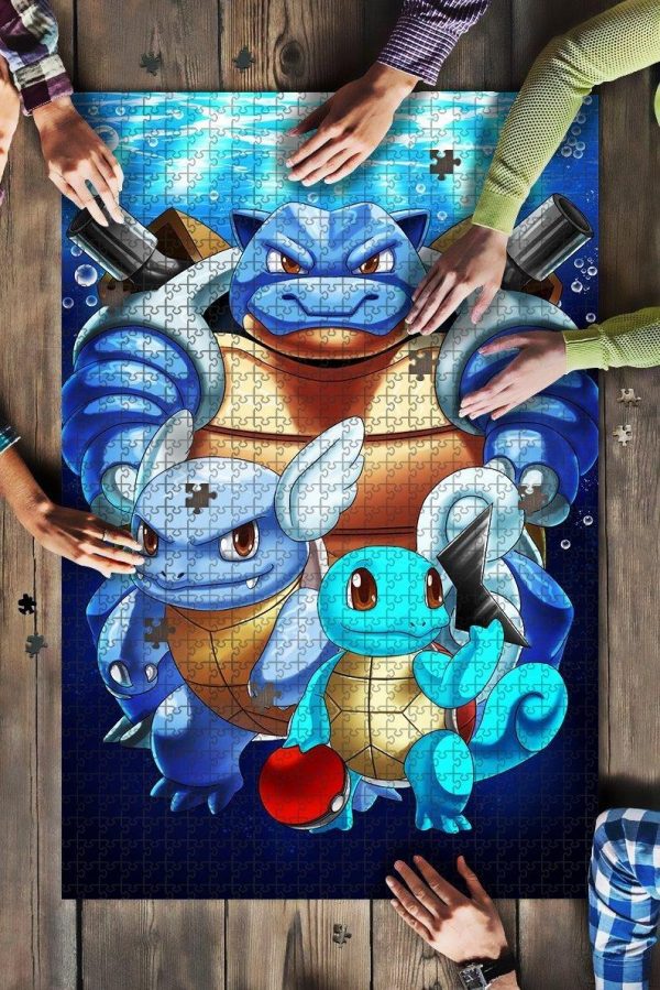 Pokemon Squirtle Evolution Jigsaw Puzzle Set