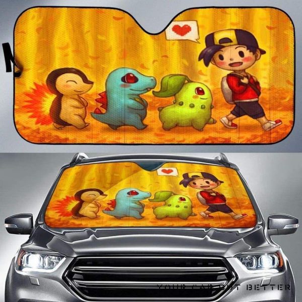 Pokemon Walking Car Auto Sun Shade