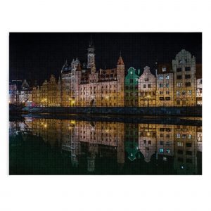 Poland Gdansk At Night Jigsaw Puzzle Set
