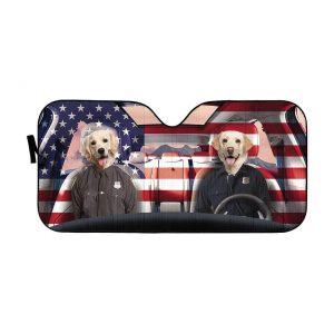 Police Labrador Retriever Car Auto Sun Shade