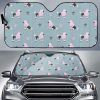 Poodle Dog Pattern Car Auto Sun Shade