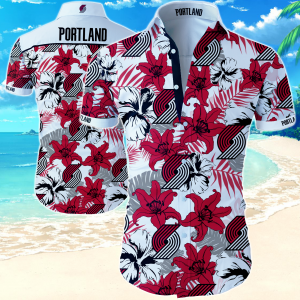 Portland Trail Blazers Hawaiian Shirt Summer Button Up