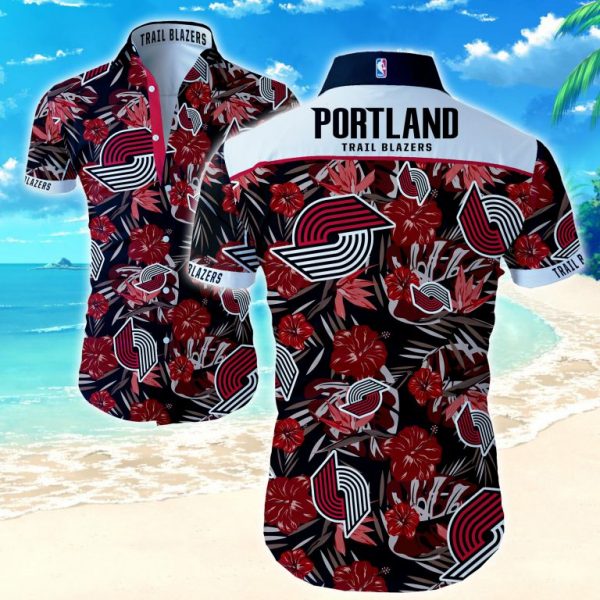 Portland Trail Blazers Hawaiian Shirt Summer Button Up