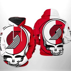 Portland Trailblazers NBA Grateful Dead 3D Printed Hoodie/Zipper Hoodie