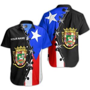 Puerto Rico Hawaiian Shirt Summer Button Up
