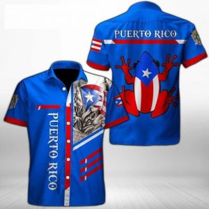 Puerto Rico Hawaiian Shirt Summer Button Up