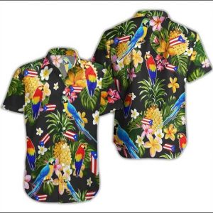 Puerto Rico Hawaiian Shirt Summer Button Up