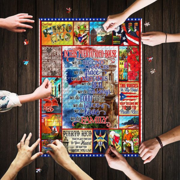 Puerto Rico House Jigsaw Puzzle Set