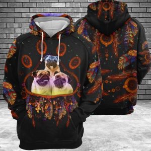 Pug Dreamcatcher 3D Printed Hoodie/Zipper Hoodie