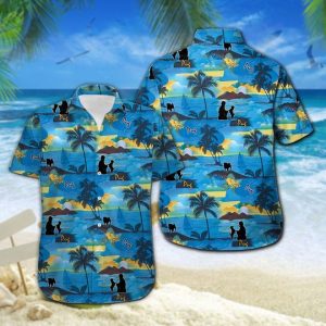 Pug Hawaiian Shirt Summer Button Up