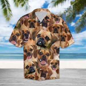 Puggle Hawaiian Shirt Summer Button Up