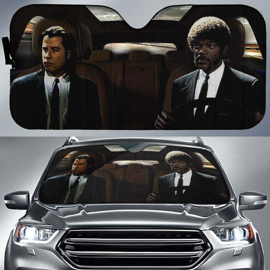 Pulp Fiction Car Auto Sun Shade Pulp Fiction Car Auto Sun Shade