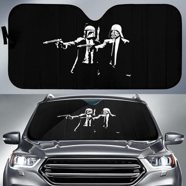 Pulp Fiction Mashup Star Wars Car Auto Sun Shade