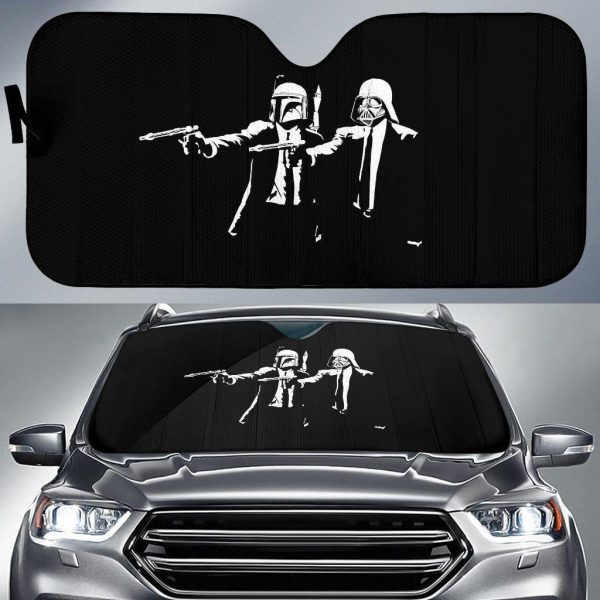 Pulp Fiction Mashup Star Wars Car Auto Sun Shade