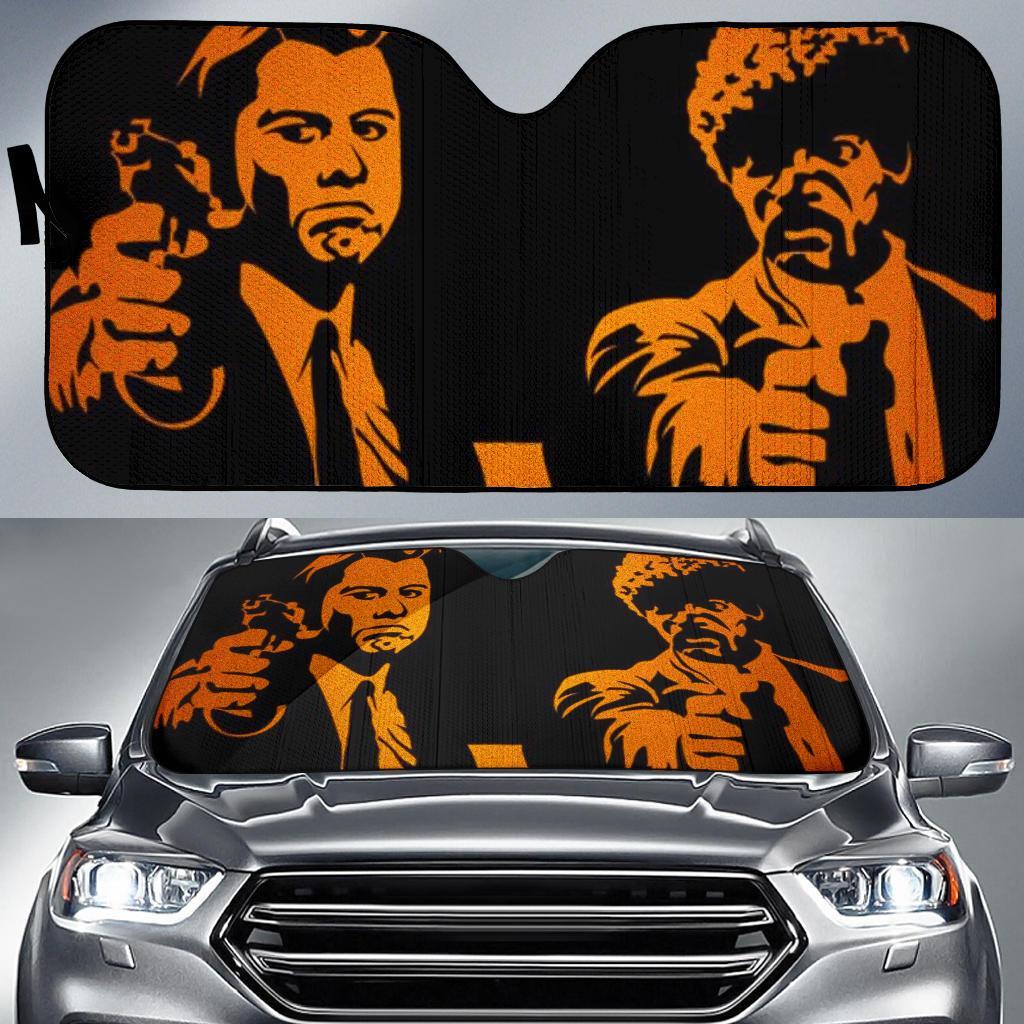 Pulp Fiction Vincent And Jules Car Auto Sun Shade Pulp Fiction Vincent And Jules Car Auto Sun Shade