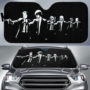 Pulp fiction mashup star wars car Car Auto Sun Shade