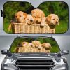 Puppy Golden Retirever Car Auto Sun Shade